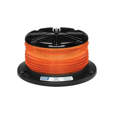 Ecco LED BEACON: PROFILE, 12-36VDC, CLEAR LENS, AMBER ILLUMINATION 7460CA